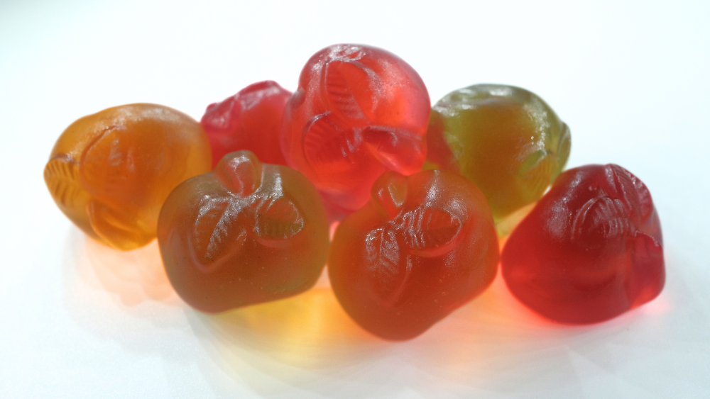 fruchtgummi in apfelform
